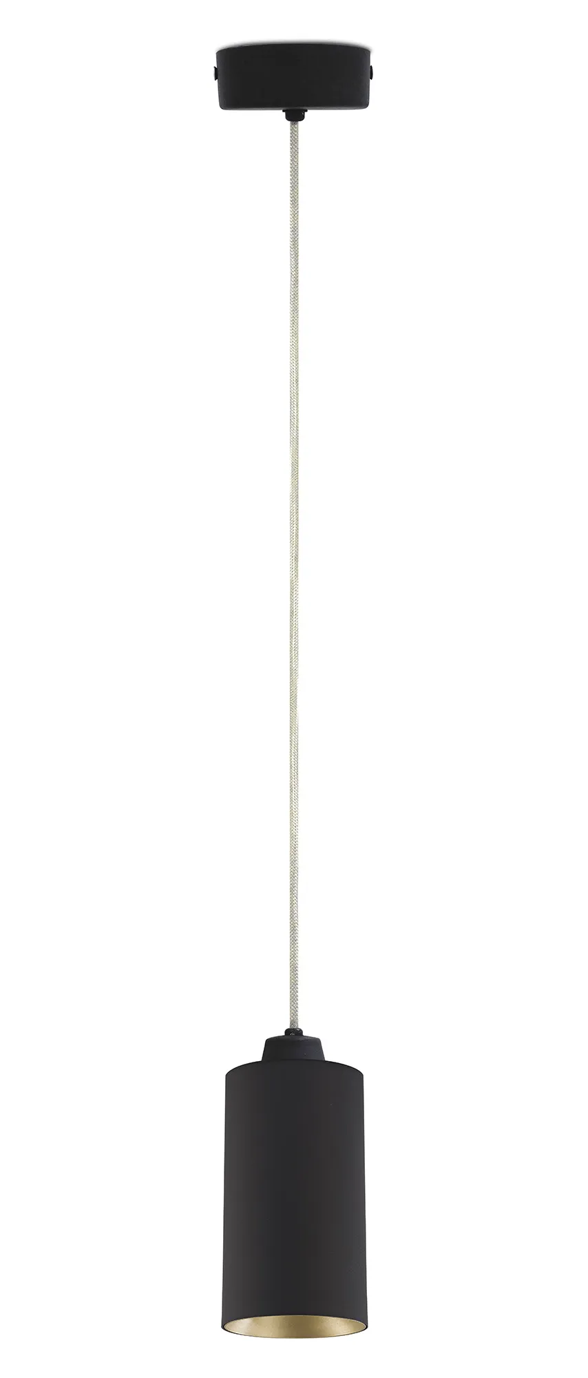 DL350087  Eos 20 P, 20W Black & Gold LED Pendant Spotlight 1560lm 40° 4000K IP20